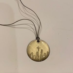 Seattle Skyline Pendant Necklace